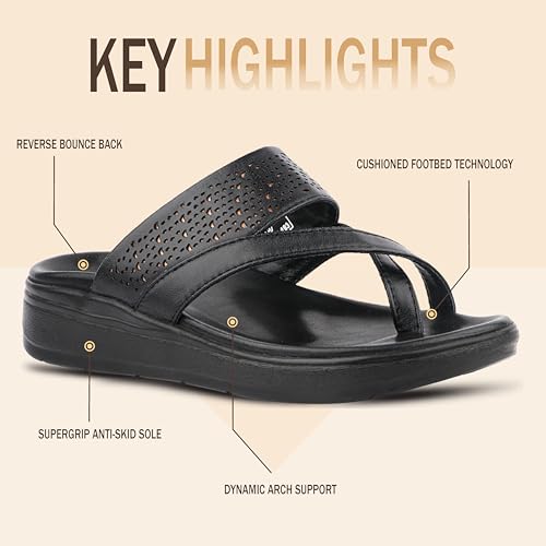 Image of Medifeet SoftStep X-Ring Toe Comfort Slides For Women's - CushionFlow Midsole Arch Support for All-Day Support