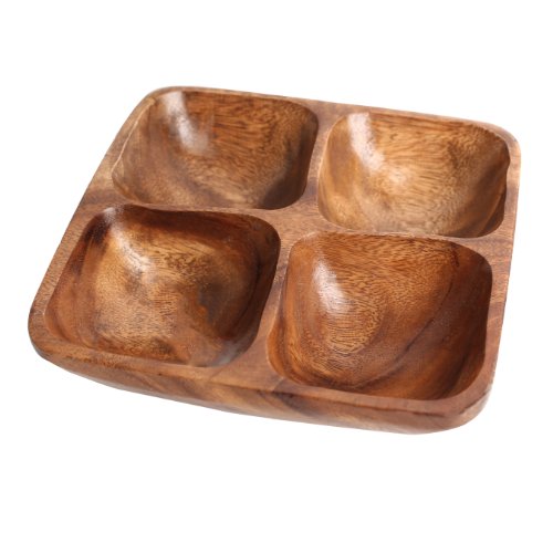 Premier Housewares Kora Servierschale, 4-teilig, Akazienholz