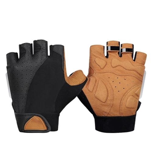 Guantes deportivos de ciclismo de medio dedo para hombres y mujeres, compatibles con Scott, MTB, motocicleta, correr, fitness y gimnasio