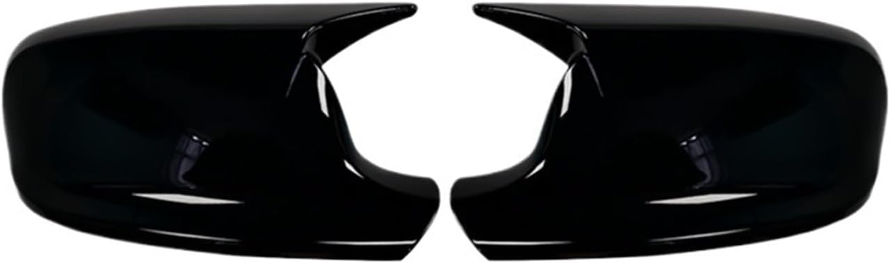 Carbon Fiber Style Black Rearview Side Mirror Cover Caps, Compatible With BMW X3 F25 X1 E84 Pre-LCI 2010 2011 2012 2013 Case(Gloss Black)