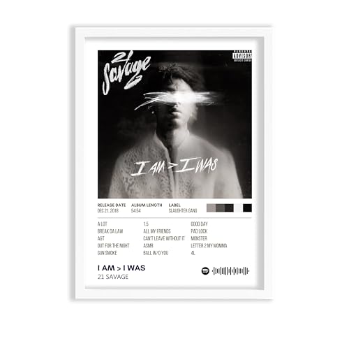 Image of 21 Savage Music Poster 13x19 Inch Unframed | 300 GSM Matte Board Paper with Peel & Stick Tape Included | Rap Hip Hop Wall Art | Posters for Wall | Home Decor | Wall Decor Items | Room Decoration Items