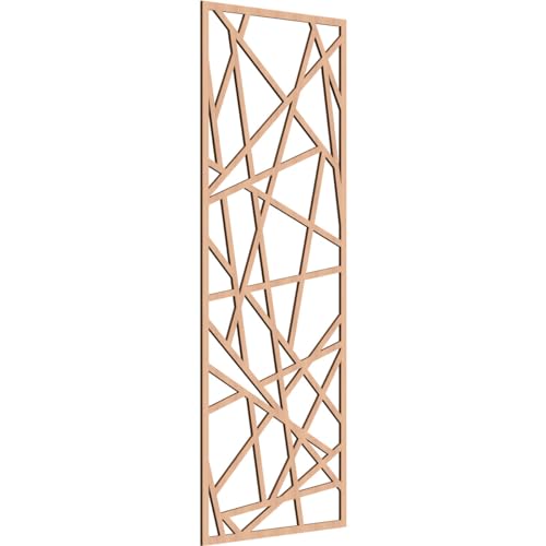 Image of Conway Decorative Pierced Fretwork Wood Wall Panels, 31 3 /8 inchW x 79 3 /8 inchH x 3 /8 inchT, Alder