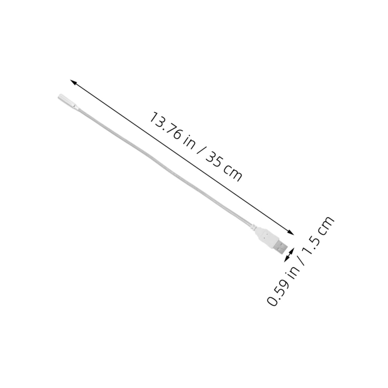 OSALADI 2pcs USB Keyboard Light Flexible Gooseneck Led Reading Lamp for Laptop and Desk Portable Eye-Friendly USB Light for Travel and Study