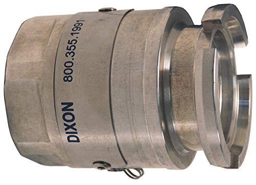 Dixon DDA200AL Anodized Aluminum Dry Quick Disconnect Fitting, Tank Adapter, 70mm Coupling x 2" NPT Female
