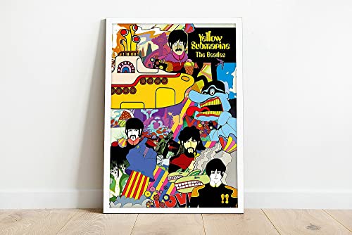 L’affiche du sous-marin jaune des Beatles | Imprimé sous-marin jaune | Impression encadrée ou non encadrée | A3 (42.0×29… - Les Beatles, Paul McCartney, John Lennon, RIngo Starr, George Harrison L'affiche du sous-marin jaune des Beatles | Imprimé sous-marin jaune | Impression encadrée ou non encadrée | A3 (42.0x29… – Image 3