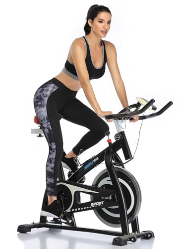 Santic Calça capri feminina de ciclismo de cintura alta acolchoada 4D 7/8 com bolsos, Cinza-d021, PP