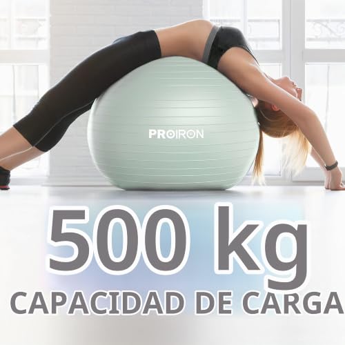 PROIRON Pelota de Pilates 55/65/75cm,Azul,75cm - Imagen 5