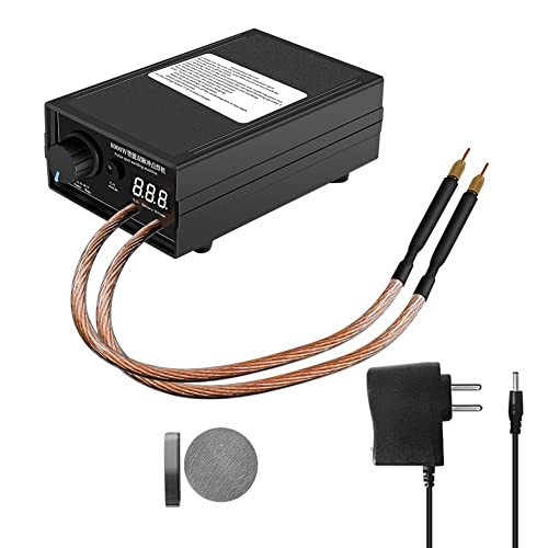 Gsrimgratoe Soldador por Puntos DoméStico de Alta Potencia de 8000 W, Soldador por Puntos con BateríA de Litio 18650, Soldador por Puntos PortáTil, Kit DIY, Enchufe de la UE