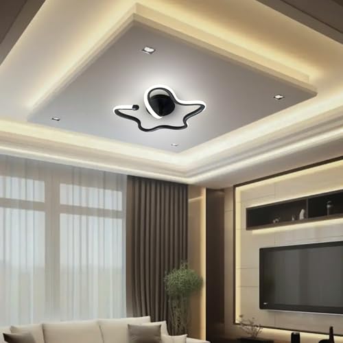 Image of Designer LED Ceiling Light | 50 V | 3 Colour Modes | Decorative Modern Jhoomer /Chandelier Light for False Ceiling | Best for Bedroom Living Room Hall Balcony Office