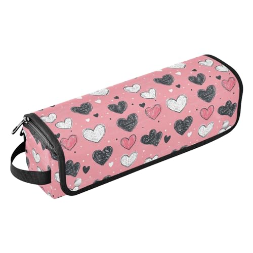 Bolsa de viaje para herramientas de cabello con estampado romántico mármol, resistente al calor, con tapete para planchas, rizadores y organizador portátil miniatura 1