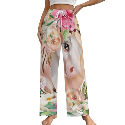 Pantalon de nuit licorne fleurie : le bas de pyjama idéal pour vos soirées cocooning
