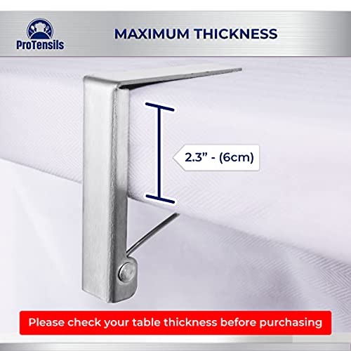 Protensils 6 Pack Spring Tablecloth Clips, Picnic Table Clips, Table Cloth Cover Holder Clips, Outdoor Tables Clips Up 2.3" Table Thickness #TOP3
