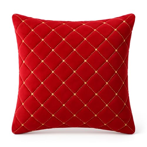 Image of mosey Boho Cushion Covers 20 inch x 20 inch Set of 2 | Pure Cotton 20x20 inch Cushion Cover 2020 | Soft Square Throw Pillow Cover 50 x 50cm for Sofa | Yellow