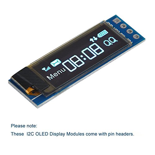 Image of HiLetgo 0.91 inch IIC I2C Serial OLED LCD Display SSD1306 128x32 3.3V /5V AVR PIC for Arduino STM32
