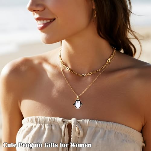 Penguin Gifts for Girls Women Cute Penguin Pendant Necklace Penguin Jewelry Gifts Penguin Lover Gifts Penguin Spirit Animal Gift3
