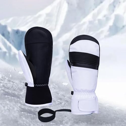 1 Pair Winter Ski Gloves Lightweight Windproof Waterproof Snowboarding Mittens for Running Outdoor Activities- Total Length 29cm4