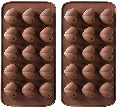 Lot De 2 Moules à Bonbons Au Chocolat En Silicone, Moules Gommeux Pour