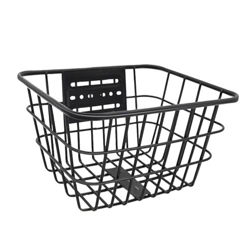 Yiju Kids Bike Basket Front Decoration Storage Easy Install Portable Front Handlebar Basket for Boys Girls Parks Biking Accessory, Without lid