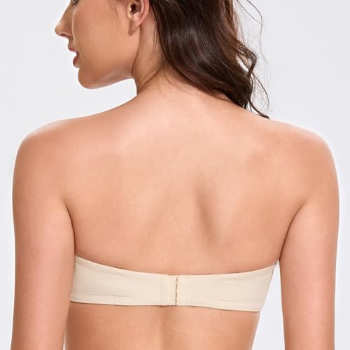 Image of MELENECA Women's Stay Put Padded Cup with Lift Underwire Push Up Strapless Bras