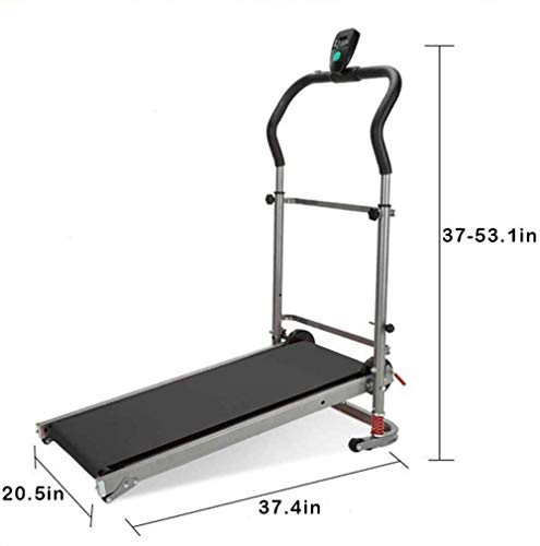Image of Treadmill with Led Display Space Saving Adjustable Armrests, Shock Absorption Function Indoor Folding Treadmill for Home, Office