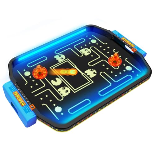 Air Hockey Pac-Man Série Premium : jeu de table de haute qualité aux couleurs fluo