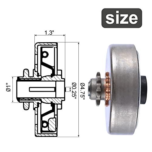 Batoneco 1" Centrifugal Clutch 1 Inch Bore 10 Tooth Fits #40/41 420 Chain For Go Karts Mini Bikes Lawnmower Heavy Duty Engines Up To 10Hp #TOP2