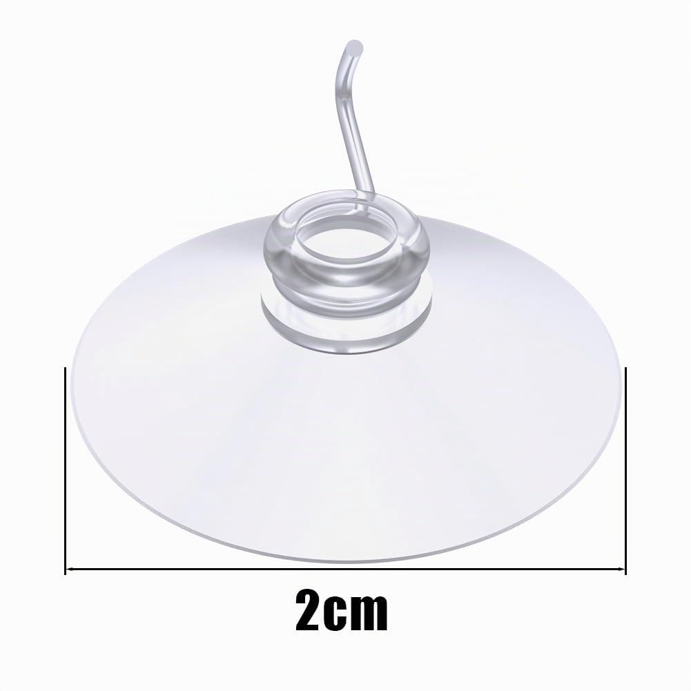Ventosa de doble cara con M5 rosca, 12 Piezas 20 mm para Baño, Armario, Ventana