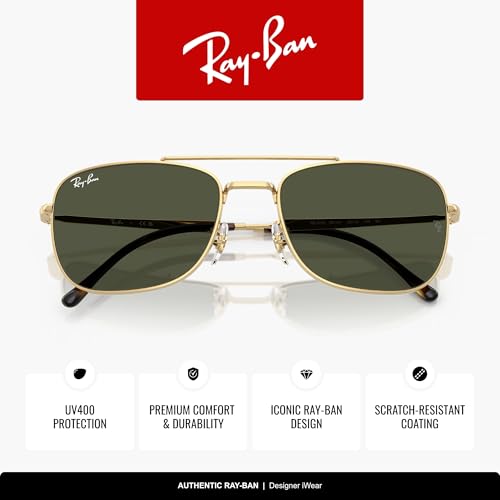 Image of Ray-Ban Unisex Rb3755 Rectangular Sunglasses