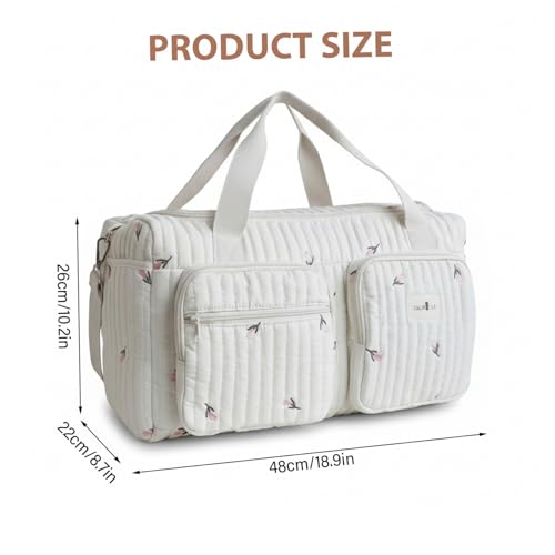 Bolso de viaje para mamá espacioso con compartimentos organizadores 5