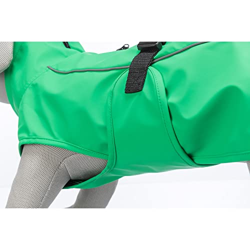 TRIXIE Vimy Regenmantel für Hunde, Grün, Größe S: 40 cm