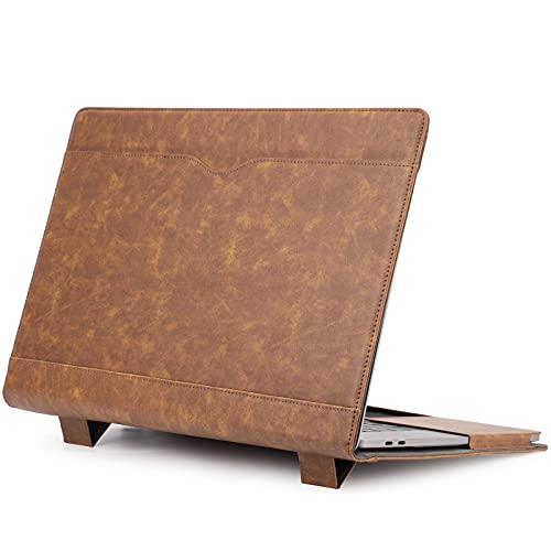 TYTX Compatible with MacBook Pro Leather Case 15 Inch 2016-2019 Release (A1990 A1707) Laptop Sleeve Protective Folio Book Cover with Vents, Brown by TT TYTX - Image 3