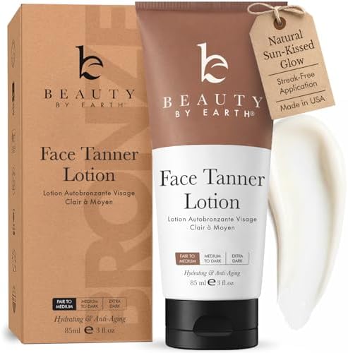 Face Tanner - USA Made with Natural & Organic Ingredients, Streak-Free Tan