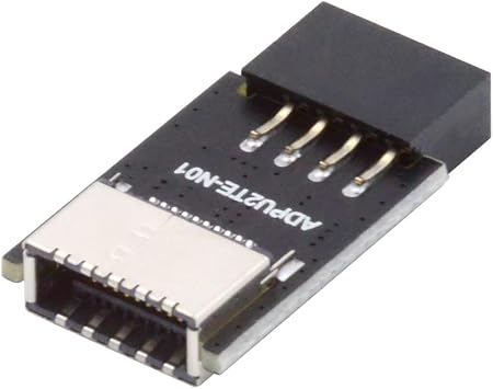 USB 3.1 Front Panel Socket Key-A Type-E to USB 2.0 9Pin 10Pin Mainboard Header Male Extension Adapter