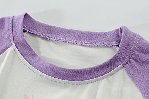 Little Girls Summer Pajamas Toddler Shorts Sets Unicorn Sleepwear for Kids Cat Dinosaur Pjs 2 Piece Clothes 2-7 Years4