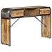 Produktbild Tidyard Sideboard Mit 2 Schubladen und 1 Fach,stabile Konsole im Industrie-Design,Eingangsbereich, Wohnzimmer Massives Mangoholz,120 x 30 x 75 cm (B x T x H)