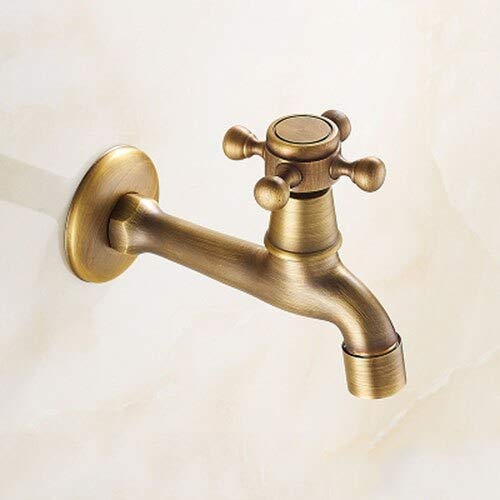 Robinet de vadrouille laiton antique cuivre robinet simple froid lave-linge