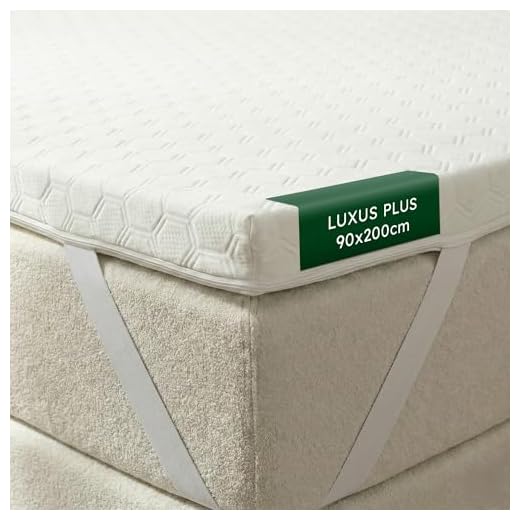 Wendre 2-in-1 Matratzen Topper - 90x200cm | Matratzentopper mit Visco & Kaltschaum - Langlebig & Atmungsaktiv | Antirutsch Matratzenauflage für Boxspringbett, Schlafsofa & mehr - 90x200 x 7 cm