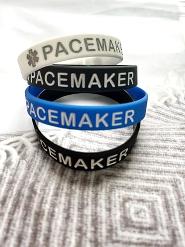 Pack de 5 pulseras médicas de silicona 7.5 pulgadas miniatura 2
