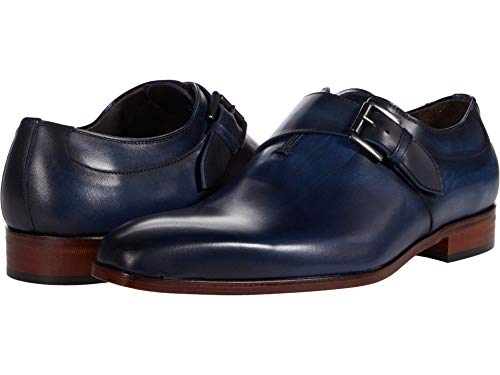 Massimo Matteo Almansa Single Monk Strap Tejano Blue 8.5 D (M)