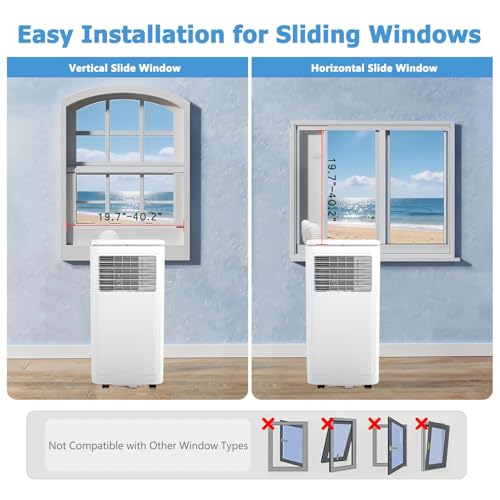 Image of 10000BTU Portable Air Conditioner Cools up to 450 Sq ft.,4-In-1 Standing AC Unit with Cooling,Dry,Sleep & Fan Modes,Remote Control,Window Kit Included