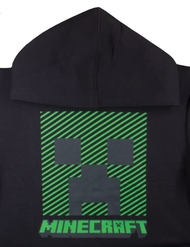 Minecraft Hoodie And T-Shirt Combo 2-Pack For Boys, Boys Hooded Sweatshirt And Tee Bundle Set (Black/Grey, Size 14/16) #TOP2