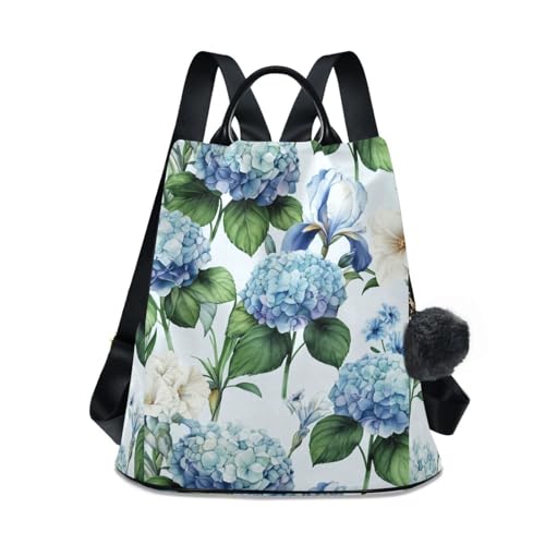 Sac de voyage antivol hortensias pour femme | Évitez les pickpockets