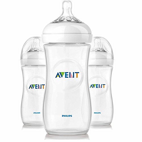 Image of Philips Avent BPA Free Natural Polypropylene Bottle, 11 Ounce, 3 Pack