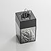 Officemate Small Clip Dispenser with Magnetic Top, Clear/Black (93687)