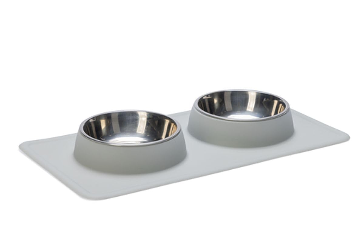 Karlie Silicone INOX Dinner Set Dex 700 ml White 2 x 350 ml