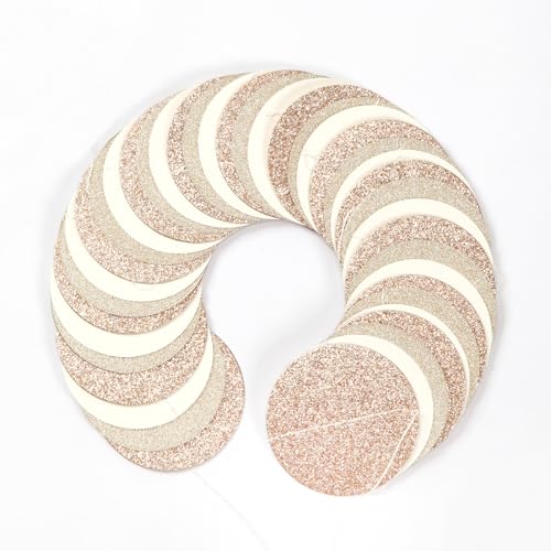 Image of Boho Champagne-Gold Party-Decorations Streamers-Garland - 52ft Fall Rustic Birthday Hanging Paper Banner,Autumn Baby Bridal Showe Neutral Wedding Bachelorette Decor Hugfond