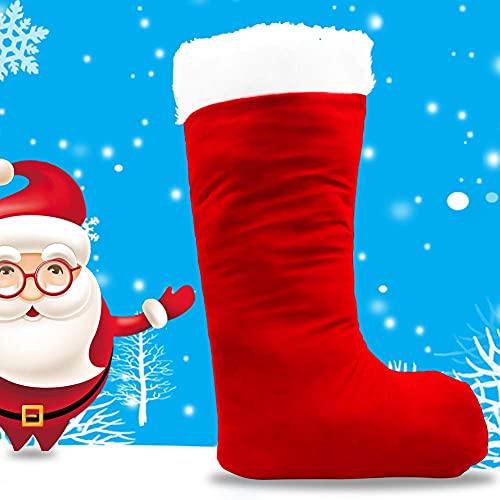 Msyo Giant Christmas Stocking - Xl Christmas Stockings For Kids And Adults - Soft Big Xmas Stocking Fits Most Stocking Holders - Fillable Extra Large Christmas Stocking Red Velvet Christmas Stocking #TOP1