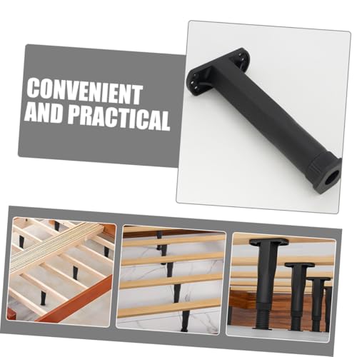 Patas regulables para muebles patas de soporte ajustables para cama sofa armario negro 3