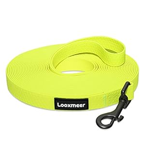 Looxmeer Sleeplijn voor Honden, 3m / 5m / 10m / 15m / 20m / 25m / 30m Robuuste Hondenlijn Trainingslijn met Opbergtas, Handriem en D-Karabijnhaak