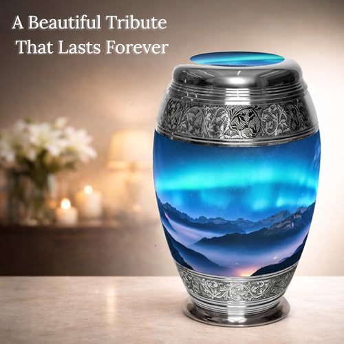 Image of Aurora Borealis Cremation Urns for Human Ashes Adult Male Urns for Ashes
